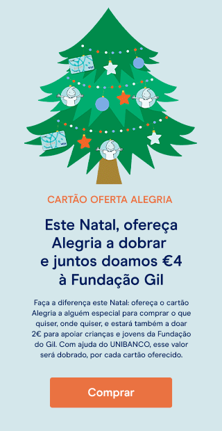 Campanha solidária cartão oferta Alegria