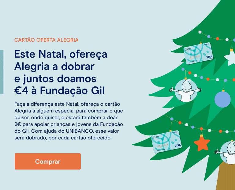 Campanha solidária cartão oferta Alegria